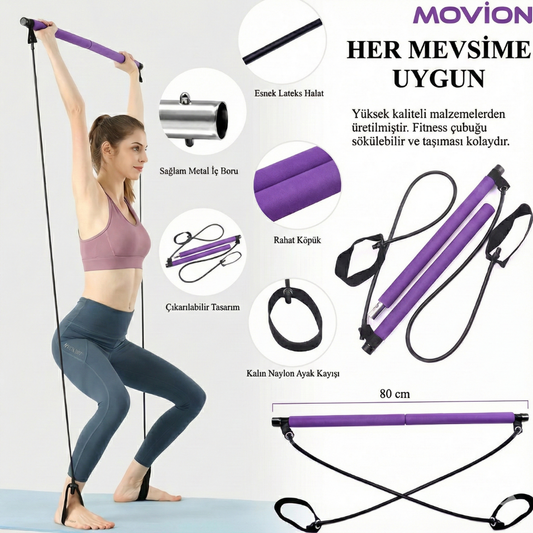 Movion FlexBar – Evde Pilates & Egzersiz Seti